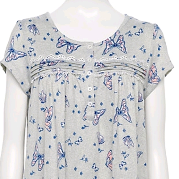 Women's Croft & Barrow® Short Sleeve Knit Nightgow - Picture 1 of 5